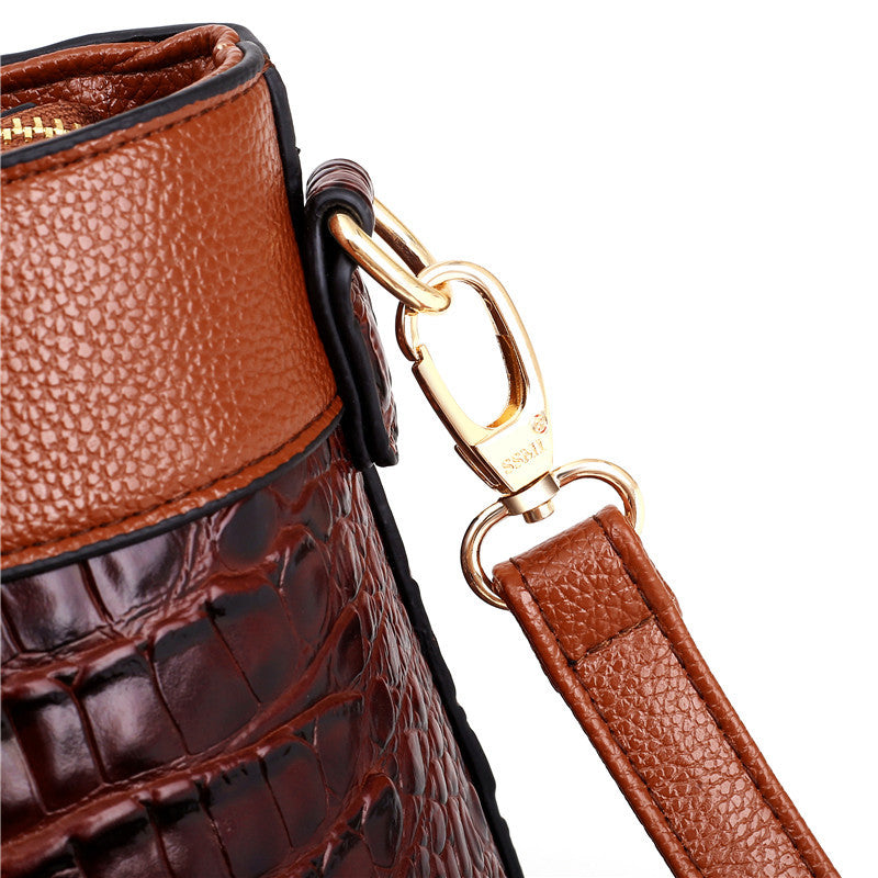 Talisa | Elegant Svart Handväska Dam – Krok-Embossed Veganskt Läder 13