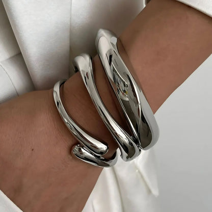 Lourdess | Elegant Armband – Vågmönster För Tidlös Stil 7