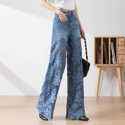 Elina | Patchworkjeans med hög midja