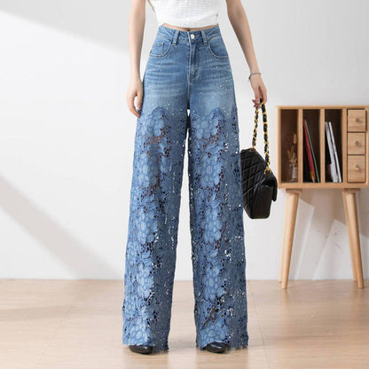 Elina | Patchworkjeans med hög midja