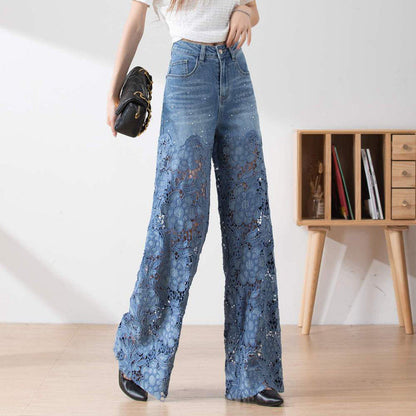 Elina | Patchworkjeans med hög midja