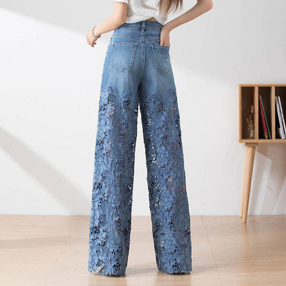 Elina | Patchworkjeans med hög midja
