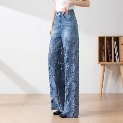 Elina | Patchworkjeans med hög midja